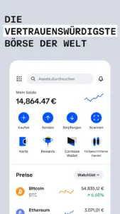 Coinbase: offizielle App-Store-Ansicht 4