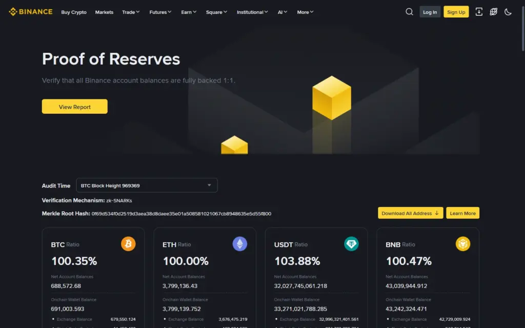 Binance Screenshot