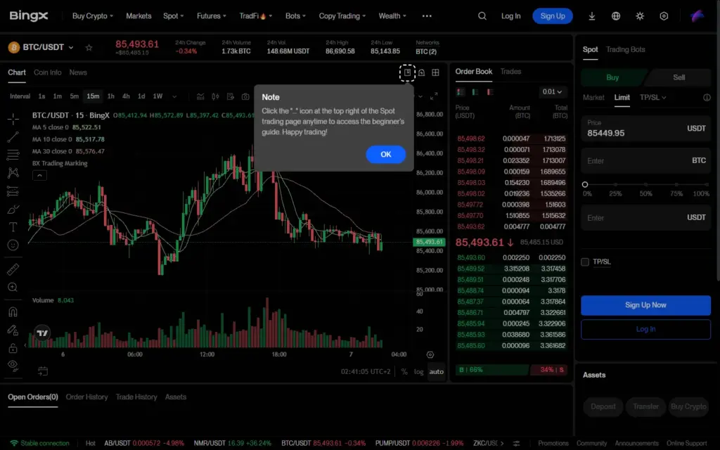 BingX Screenshot