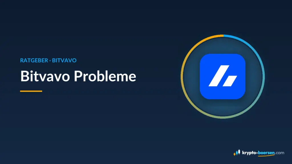 Titelbild „Bitvavo Probleme“ mit dem App-Symbol von Bitvavo