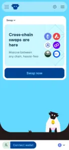 CoW Swap: Weboberfläche auf dem Handy