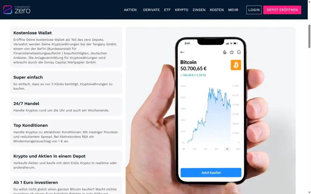 finanzen.net zero Screenshot