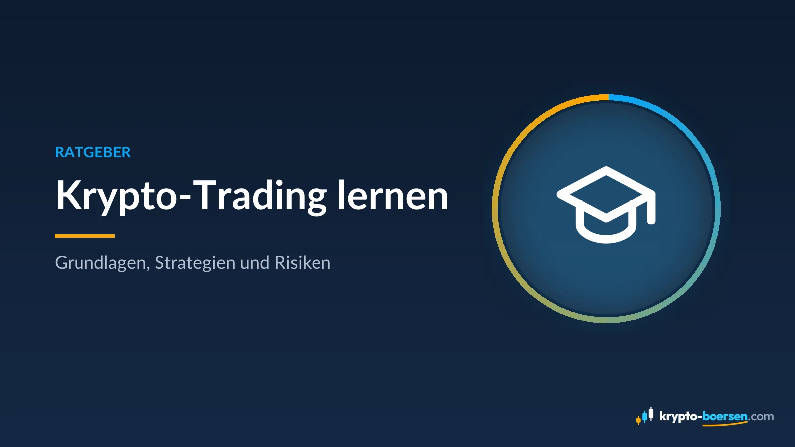 Titelbild „Krypto-Trading lernen“ – Ratgeber von Krypto-Boersen.com