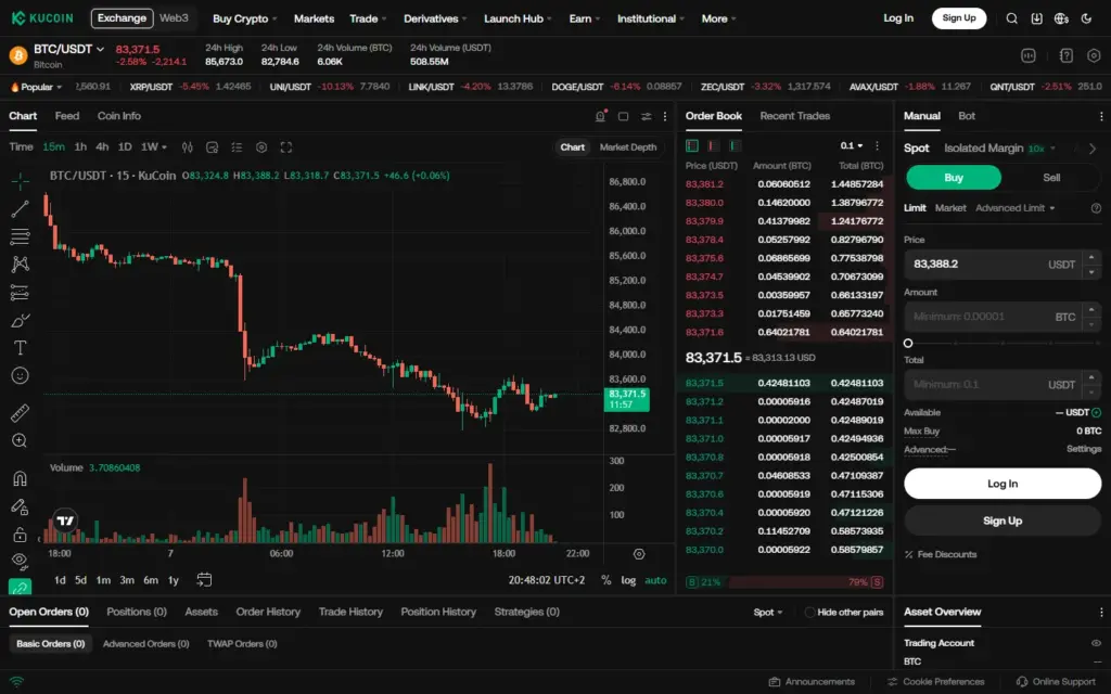 KuCoin Screenshot