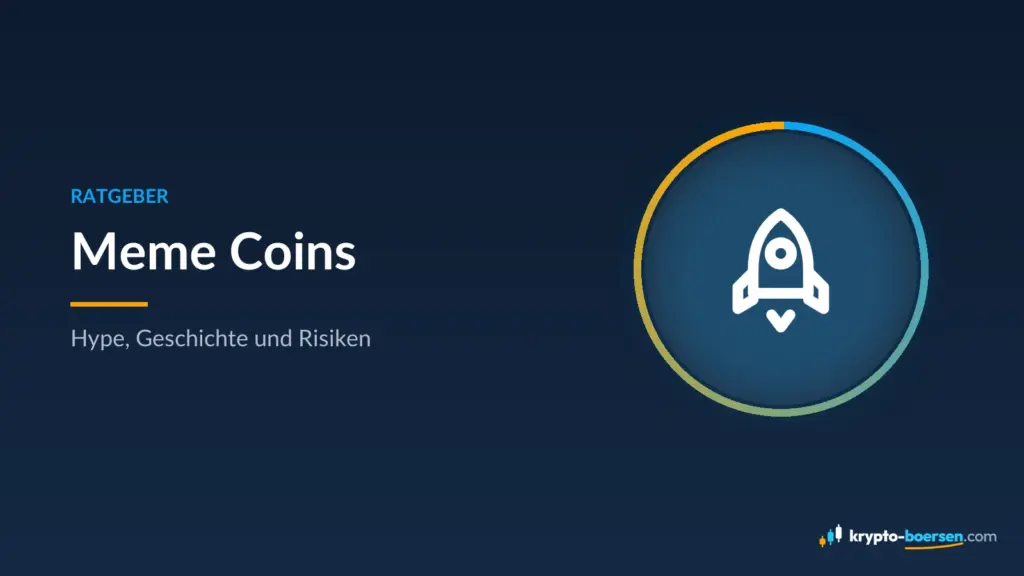 Titelbild „Meme Coins“ – Ratgeber von Krypto-Boersen.com