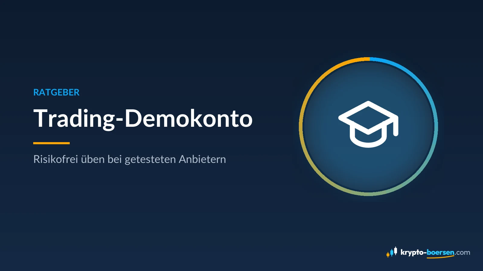 Titelbild „Trading-Demokonto“ – Ratgeber von Krypto-Boersen.com