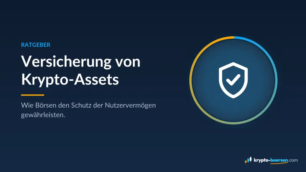 Titelbild „Versicherung von Krypto-Assets“ mit Symbol