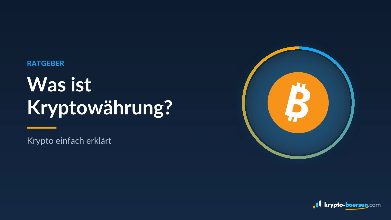 Titelbild „Was ist Kryptowährung?“ – Ratgeber von Krypto-Boersen.com