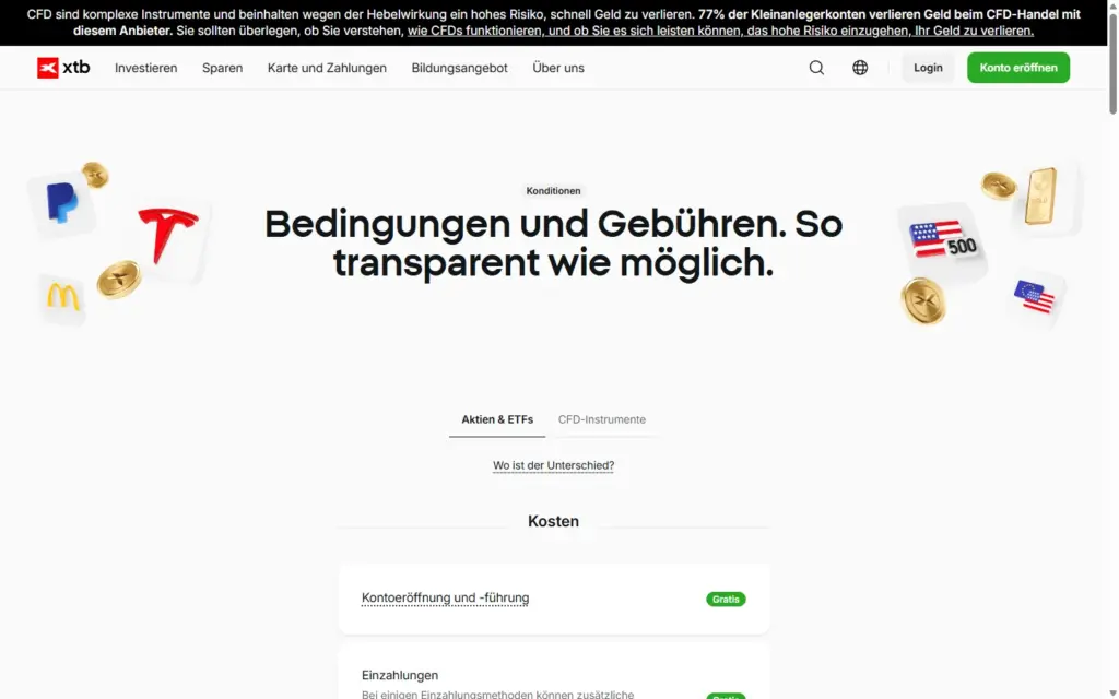 XTB Screenshot