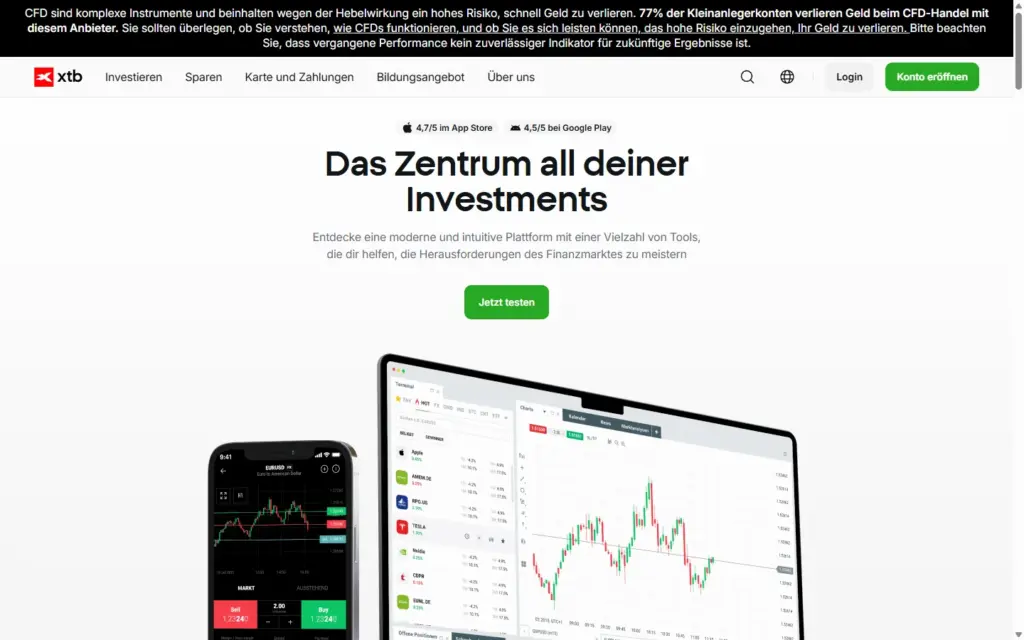 XTB Screenshot